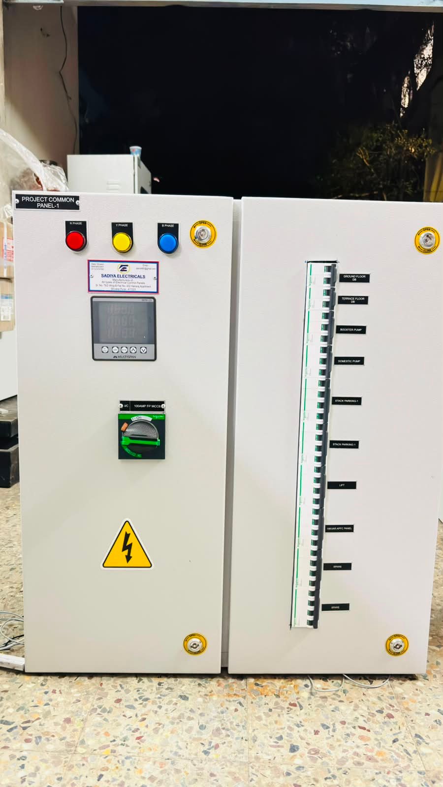 Project Common Distribution Board by Voltex Electricals Pune
